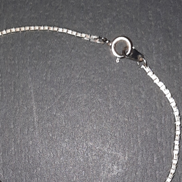 Vintage boxy art deco style metal chain 7in - Picture 3 of 8